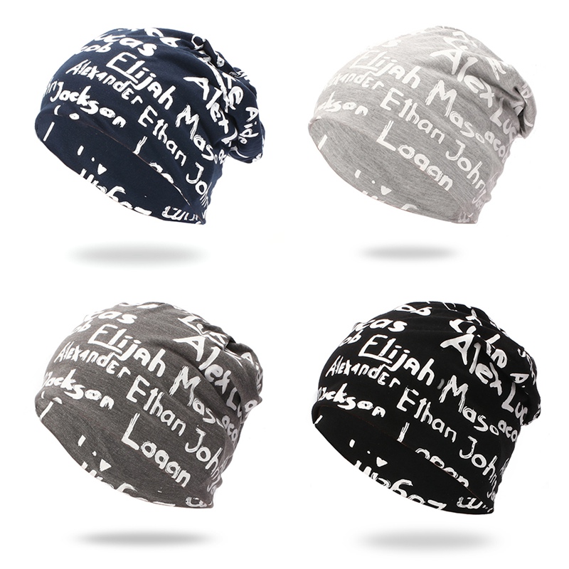 Los hombres de mujer Beanie Cap carta de algodón de punto sombrero sombreros al aire libre Otoño e Invierno sombrero esquí sombrero de
