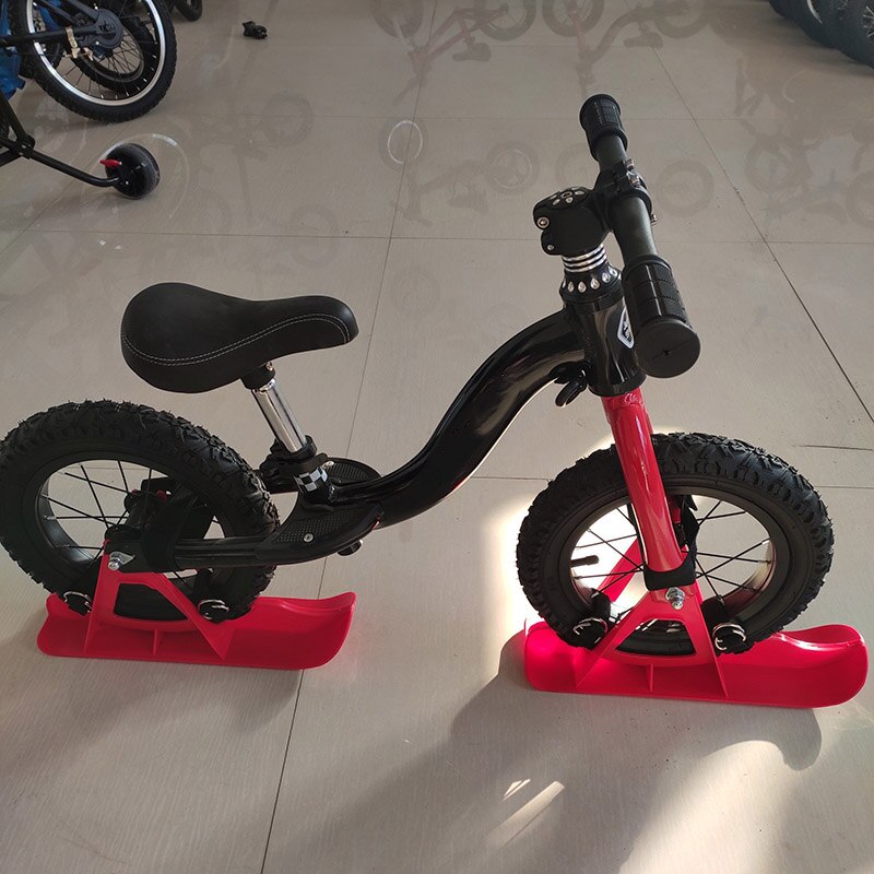 Novo 12in crianças equilíbrio bicicleta snowboard trenó peças da roda scooter neve esqui placa de esqui