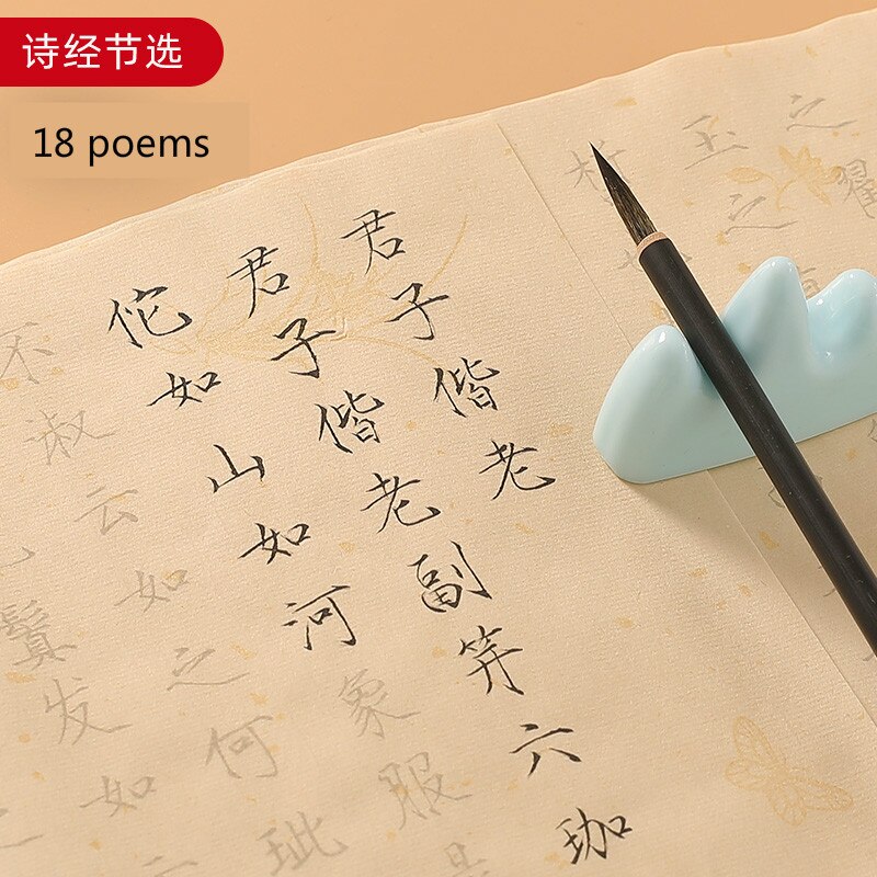Xuan Paper Calligraphy Copybook Calligraphy Copybooks Set Song Huizong's Thin Gold Style Brush Caligrafia Copybook Sets: C