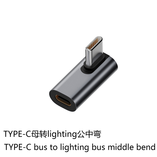 Adapter for Type-C Female to Lighting Male Adapter OTG U-type Adapter For IPhone 14 13 12 XS Fa st Charging Converter Adapter 2A: Dark Grey
