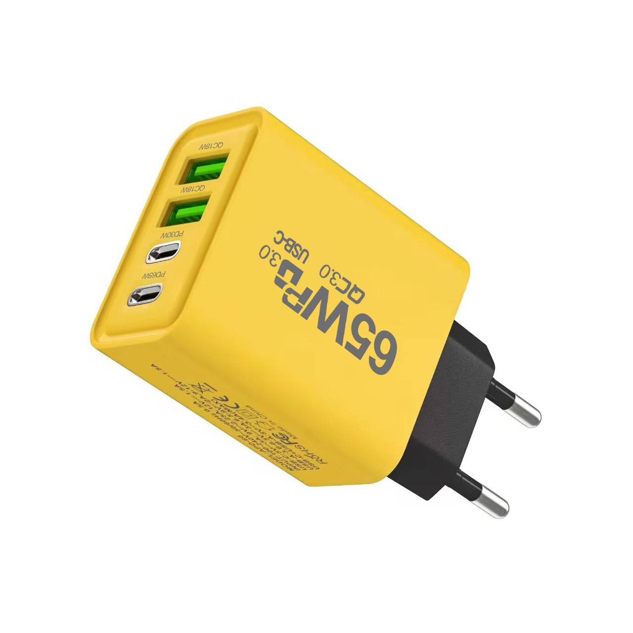 65w opladers, 4- usb-c-poorten, snellader  pd 3.0 usb-c-snellader, mobiele usb-oplader, tabletoplader: Il