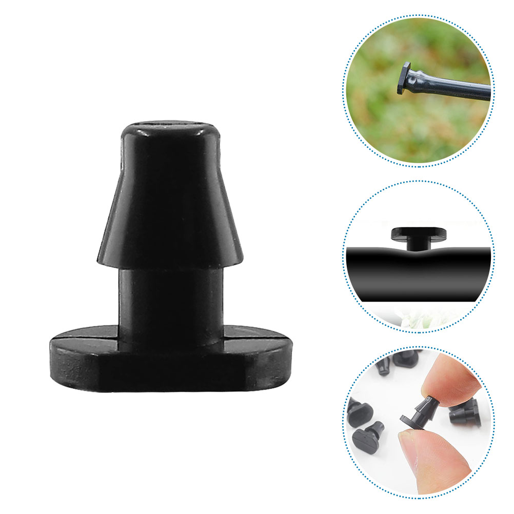 150 st droppbevattningsplugg ände trädgårdsredskapsrör stängning propp bevattningssystem proppar plastpluggar