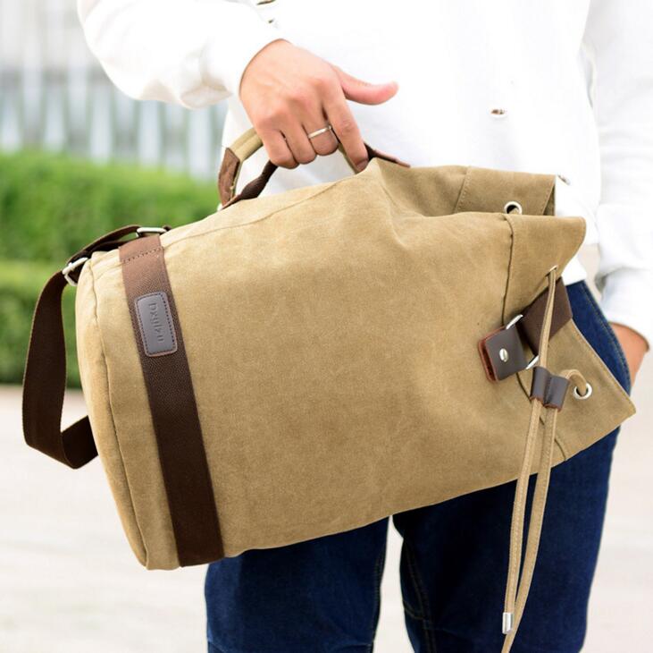 X-online-mochila de viaje de lona para hombre, bolso escolar para estudiantes, , 032017