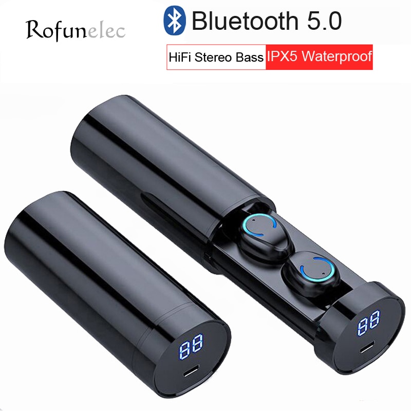 Tws Koptelefoon Draadloze Bluetooth 5.0 Hoofdtelefoon Noise Annuleren Headset Oordopjes Met Mic Oortelefoon Voor Iphone Xiaomi Samaung Huwei