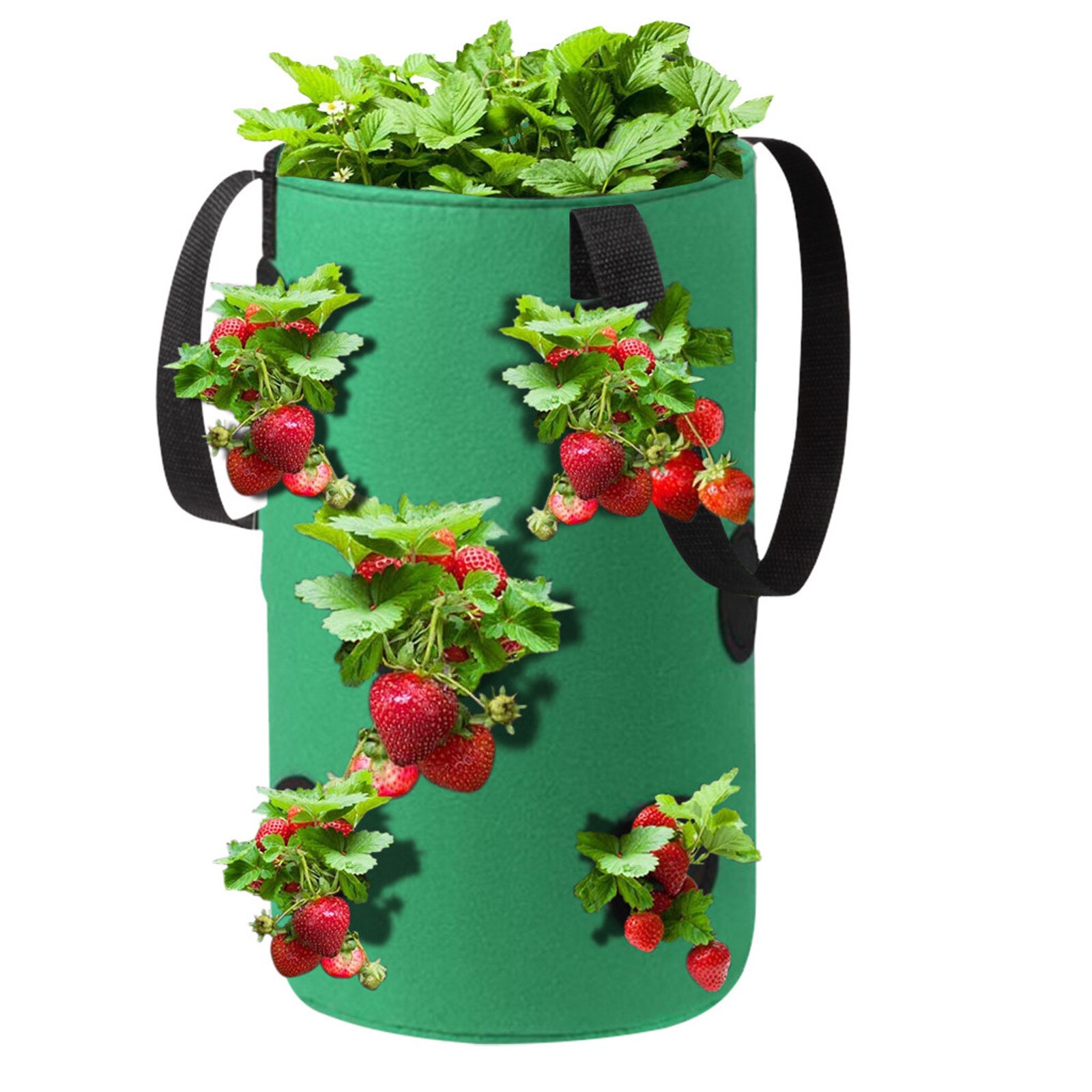 Plant Hanging Baskets Hanging Strawberry Planting Feltcloth Planting Container Bag Thicken Garden Pot Gardening Supplies
