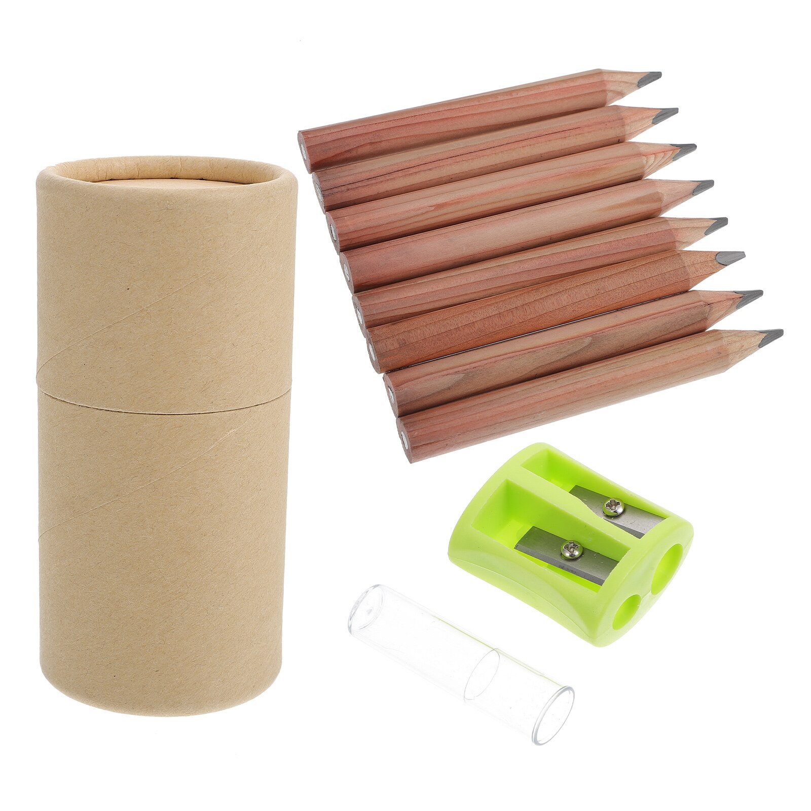 1 Set Beginner Pencils Wood Short Pencil Students Stationery DIY Art Painting Pencils