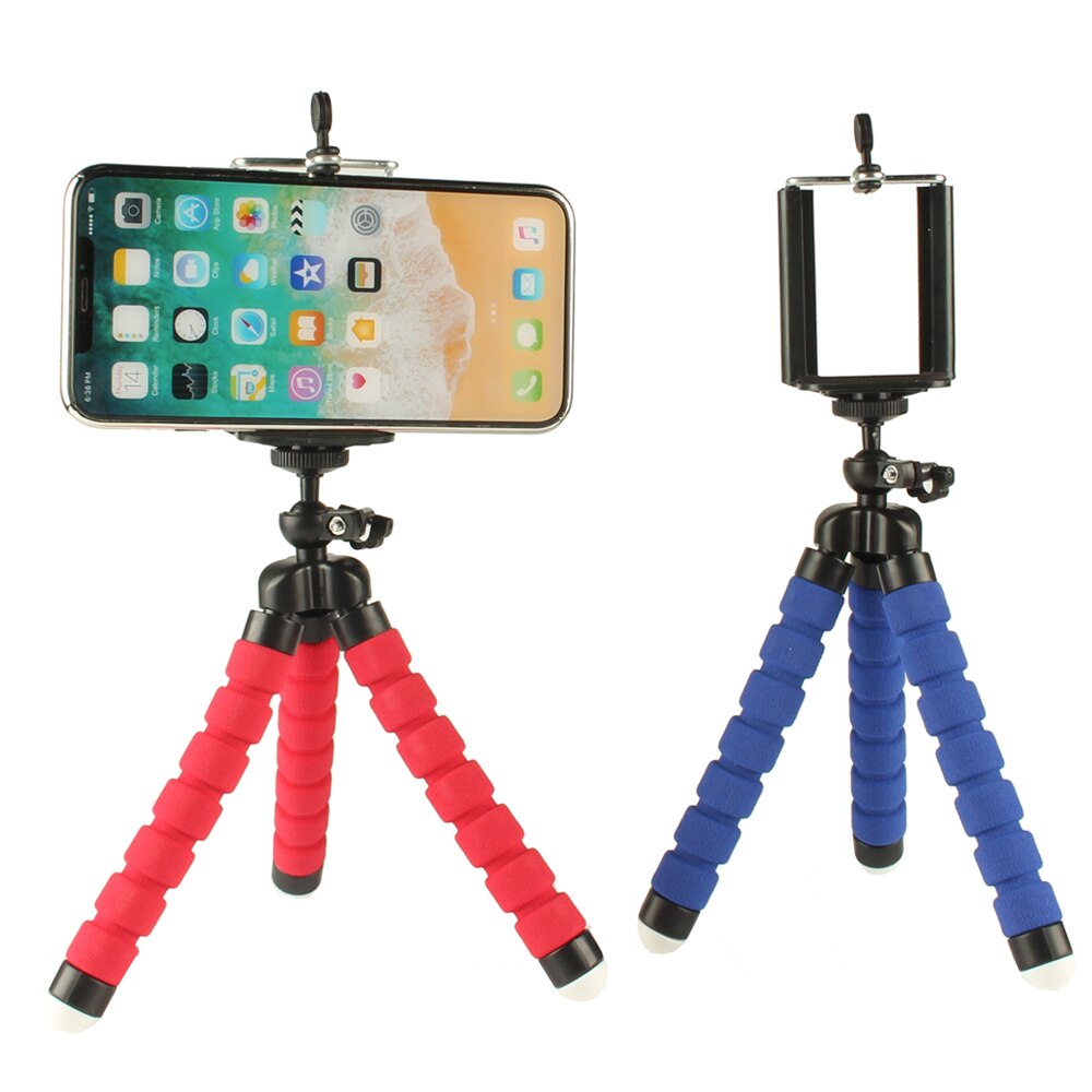 mini elastyczny statyw ośmiornica lekki uchwyt na stół klips robić telefonu pilot Bluetooth robić iPhone 11 zawodowiec XS Max XR 5 6s 7 8 plus