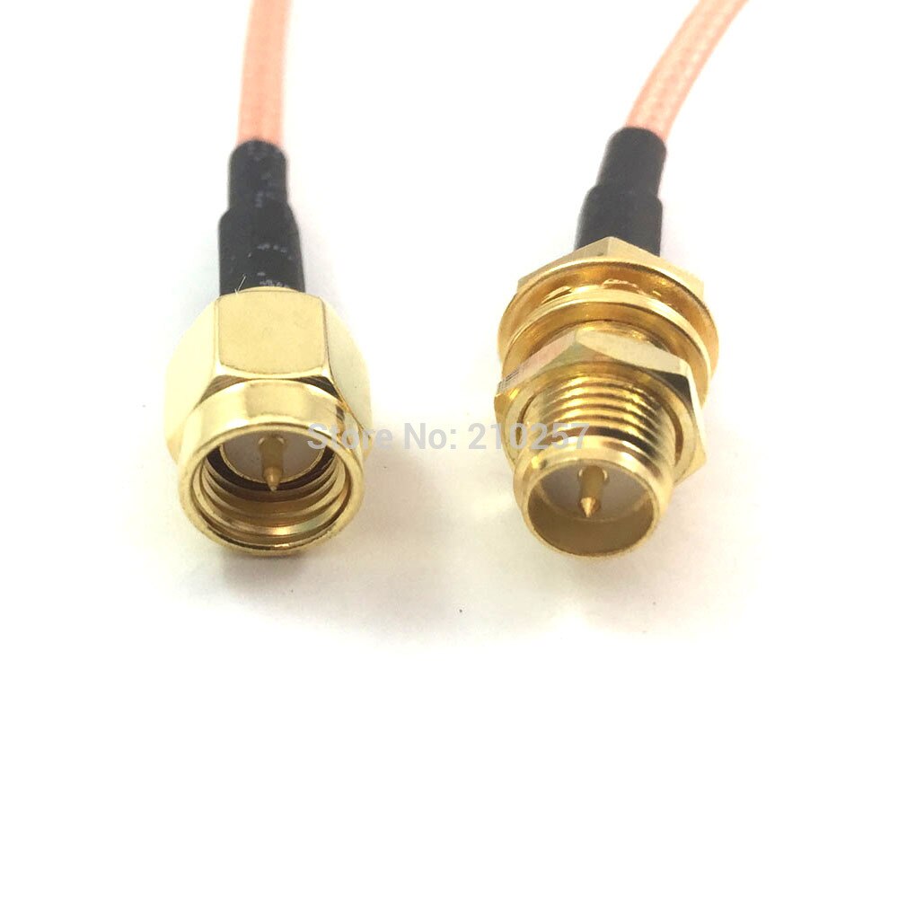 Cable conector Sma macho a rp-sma hembra, adaptador RF RG316, 15cm, 1 ud.