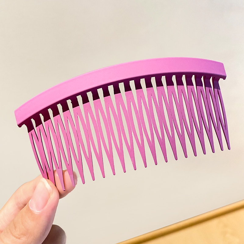 Grampo de cabelo fosco minimalista estilo coreano, franja feminina, estilo de cabelo, acessórios de cabelo elegantes e versáteis para uso diário: ROXO