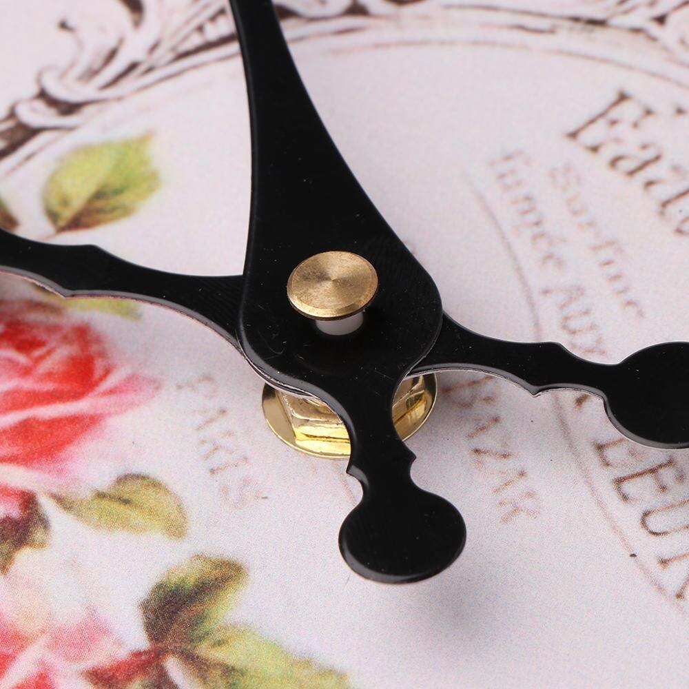 12 tommers fransk årgang stil veggklokke loslitt elegant blomster lappeteppe batteridrevet stille ikke-tikkende digital stille feie hom