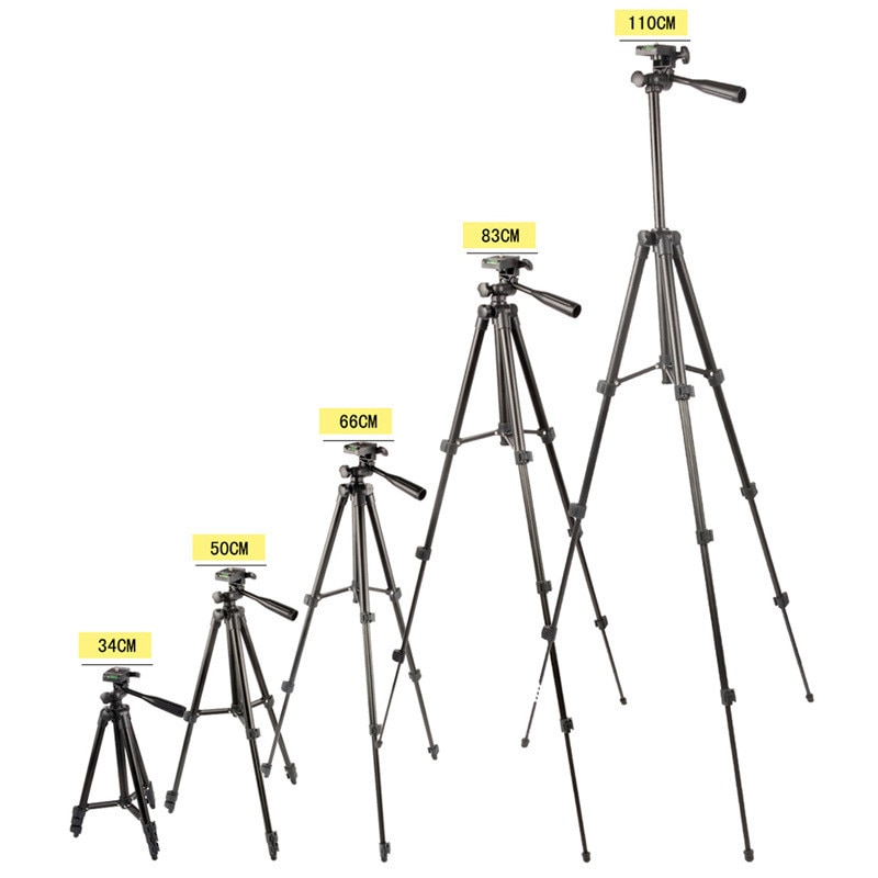 Topp fleksibel 4 seksjoner stativ kamera monopod stativ montering med klips for dv dv video opptakere ipad mobiltelefon holder