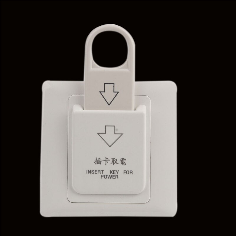 Tarjeta de Hotel magnética INTERRUPTOR ELÉCTRICO, 86x86mm, 220V/25A, botón de inserción, toma de control de energía eléctrica,