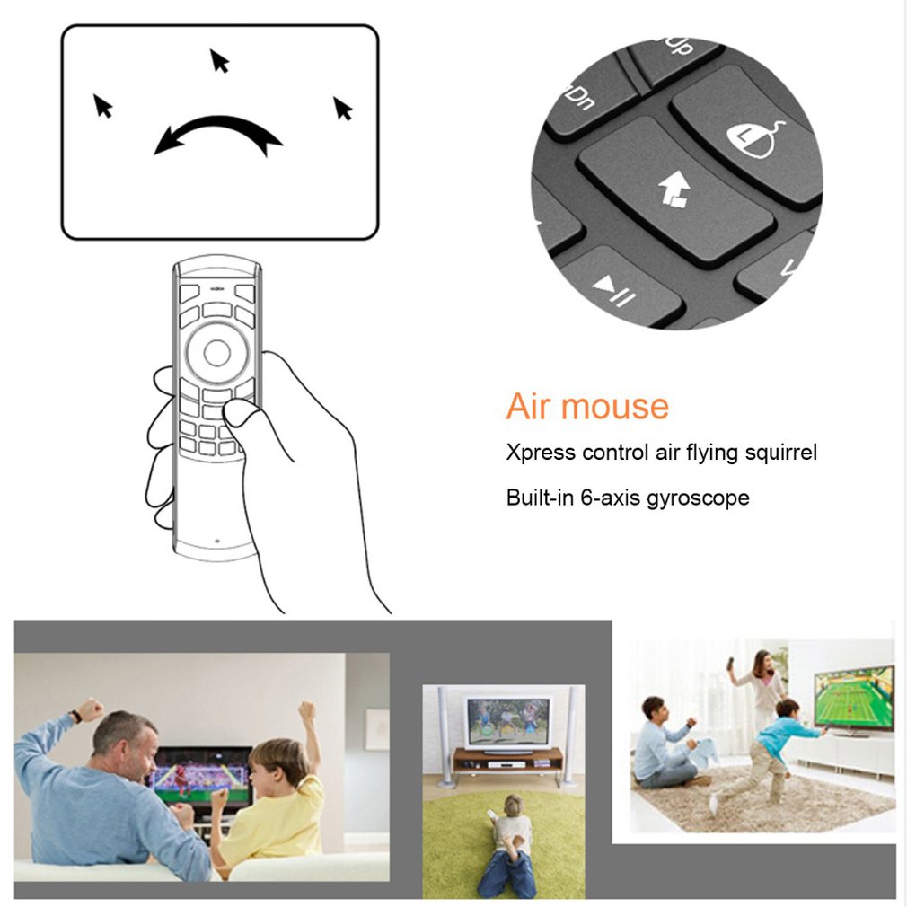 2.4G Wireless Keyboard Controller Remote Control Air Mouse Desktop Notebook Htpc Tv-Box Practical Keyboard