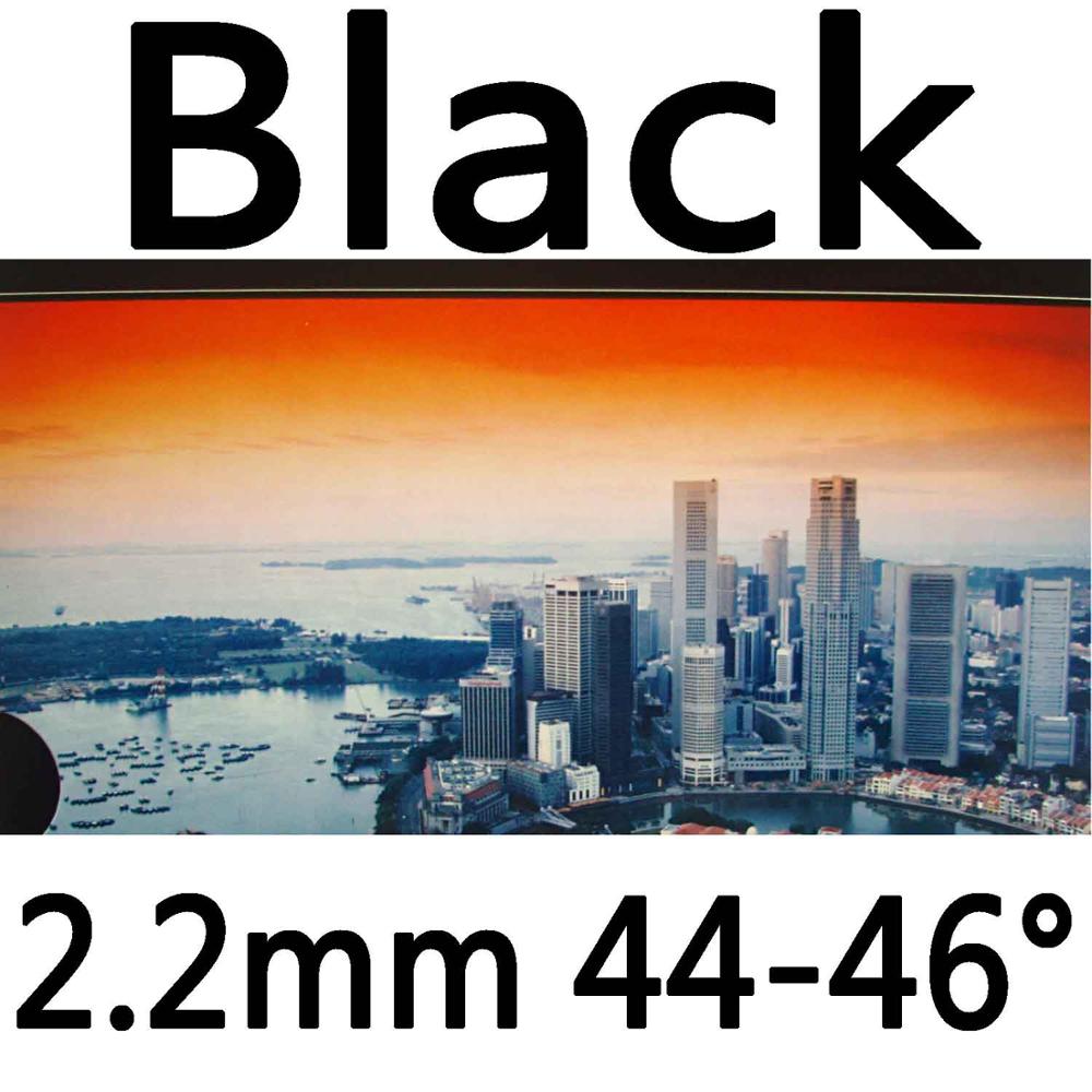 Kokutaku Tokyo 868 Pips-In Table Tennis (PingPong) Rubber with Japanese Sponge: Black 2.2mm H44-46