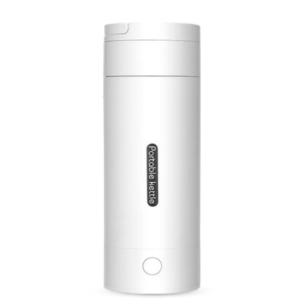 Tasse d'eau chaude électrique de voyage petite capacité bouilloire électrique Portable petite bouilloire tasse d'eau de chauffage tasse d'eau domestique: 400ML Simple white / UK