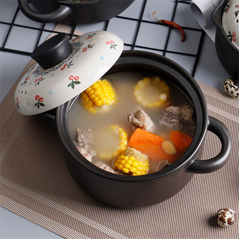 Pata pata keitto kotitalous kaasu korkean lämpötilan kestävä keraaminen savipata riisipata liesi kivipannu keittiö liesi