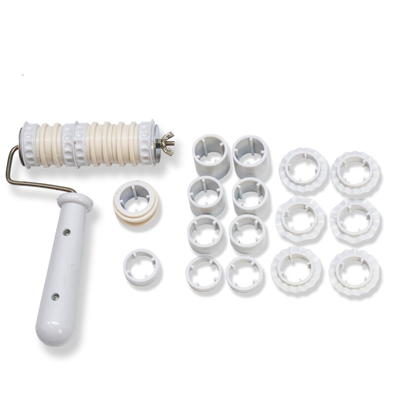 Pottery Clay Plastic Embossing Stick Roller Tools Texture Printing Blank Roller DIY Mud Forming Embossing Tools Multi-Piece Set