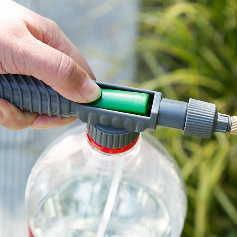 Justera vagn pistol munstycke sprinkler manuell spray bevattningshuvud högtryck dryck flaska spray munstycke trädgård finfördelning strö