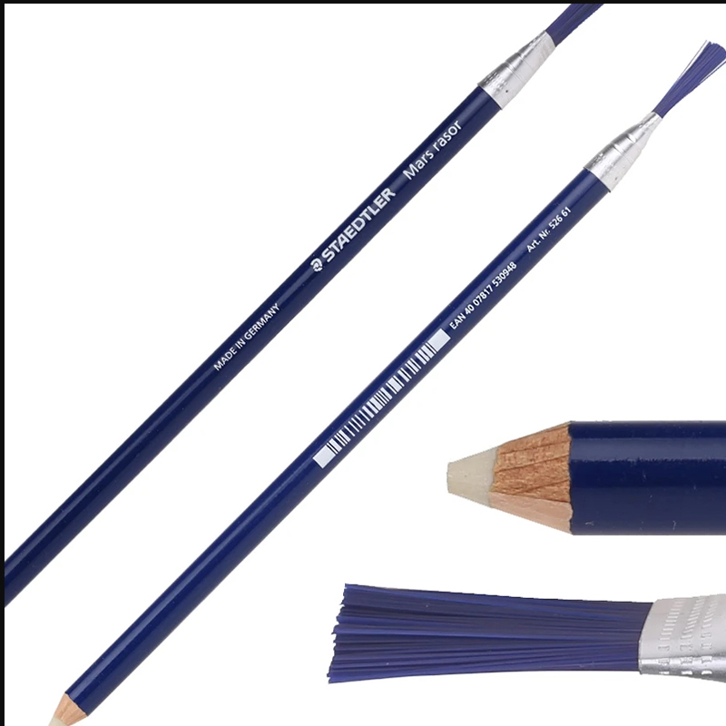 Staedtler 526 61 Mars Rasor Rubber Pencil Hard Eraser 3pcs/lot for Highlight Detail Correction Ballpoint Pen Drawing Supply