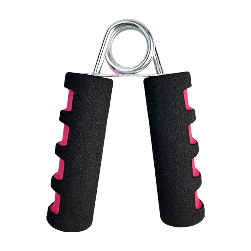 Agarre de mano con resorte, entrenador de fuerza para dedos, ejercitador de potencia, esponja, fortalecedor de antebrazo, expansor carpiano, entrenamiento muscular deportivo: Rojo