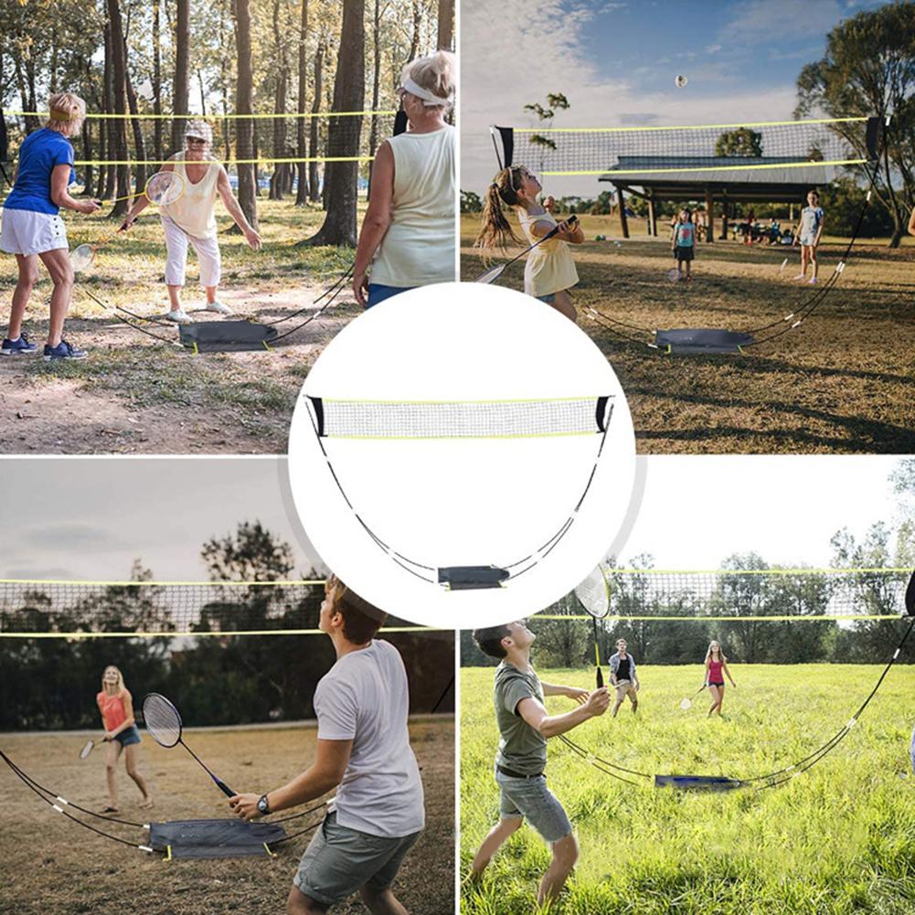 Filet de jeu d'entraînement de Badminton Standard d'intérieur extérieur portatif de 300cm avec le support