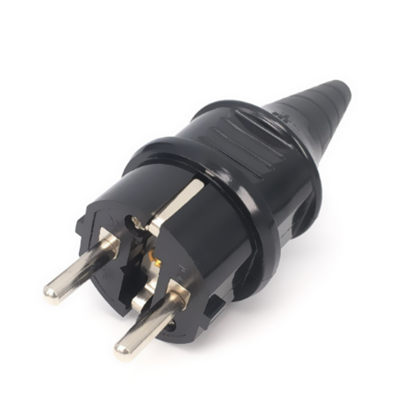 Adaptador de enchufe UE/EE. UU./AU/Reino Unido, tomas de repuesto macho 2.5A/16A, conector eléctrico Schuko recargable para Cable de extensión de alimentación: Azul oscuro