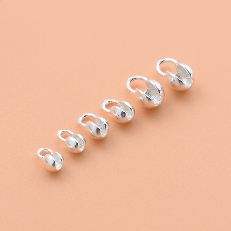 10PCS 925 Sterling Silver, bracelet buckle link DIY positioning buckle, semi-finished bracelet necklace accessories