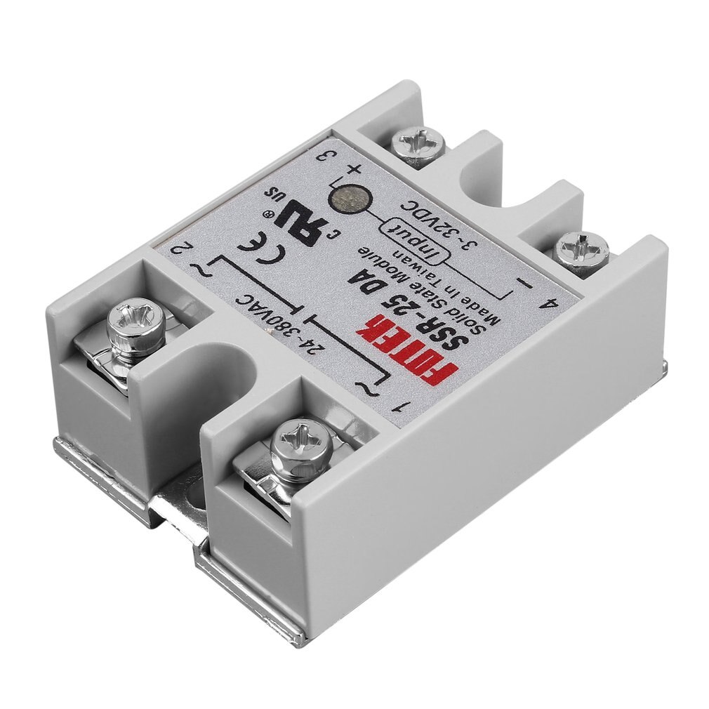 Solid State Relay Module SSR-25DA 25A /250V 3-32V DC Input 24-380VAC Output