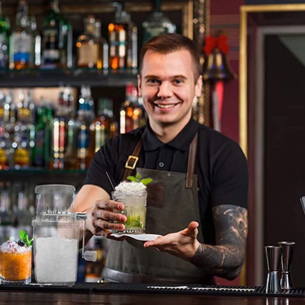 Draagbare Handmatige Ice Crusher Shredding Machine Hand Crank Ice Crusher Zomer Keuken Verpletteren Ijs Gereedschap