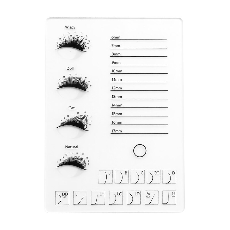 Soporte para pestañas postizas, paleta de pegamento para extensión de pestañas, tablero acrílico para pestañas postizas, almohadilla para pestañas, herramientas para pestañas, fabricación OEM, Etiqueta Privada, 1: Latón cepillado