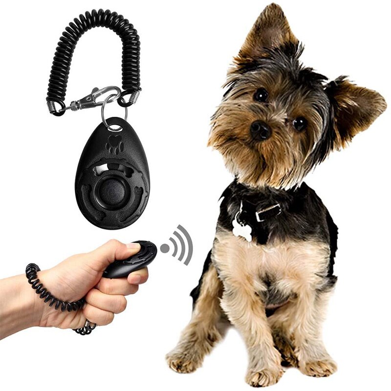 Clicker de entrenamiento para perros, con correa para la muñeca, para cachorros, gatos, aves, caballos y animales