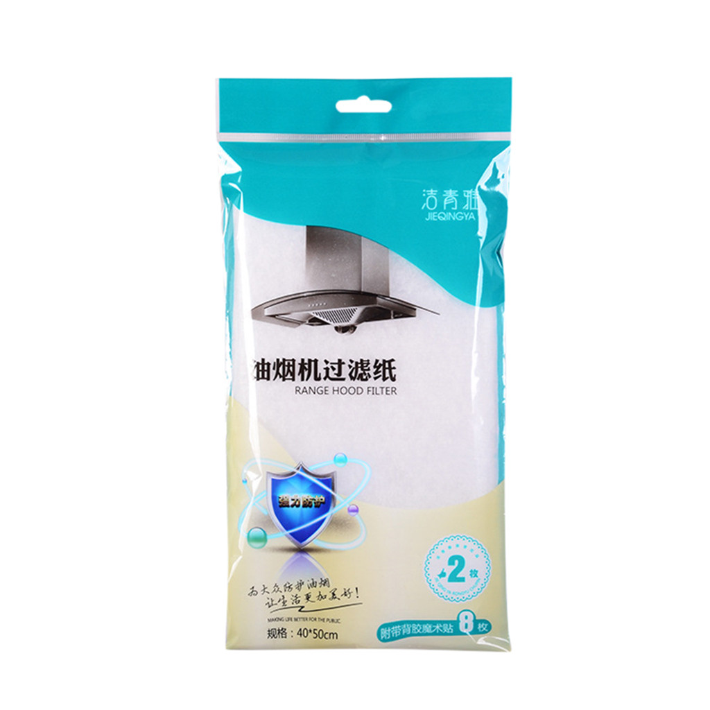 1pc Non-woven Hood Grease Filter Fume-Proof Stickers Pollution Filter Mesh Bell Filter Paper Fume Filter Kitchen Cleaning: Green