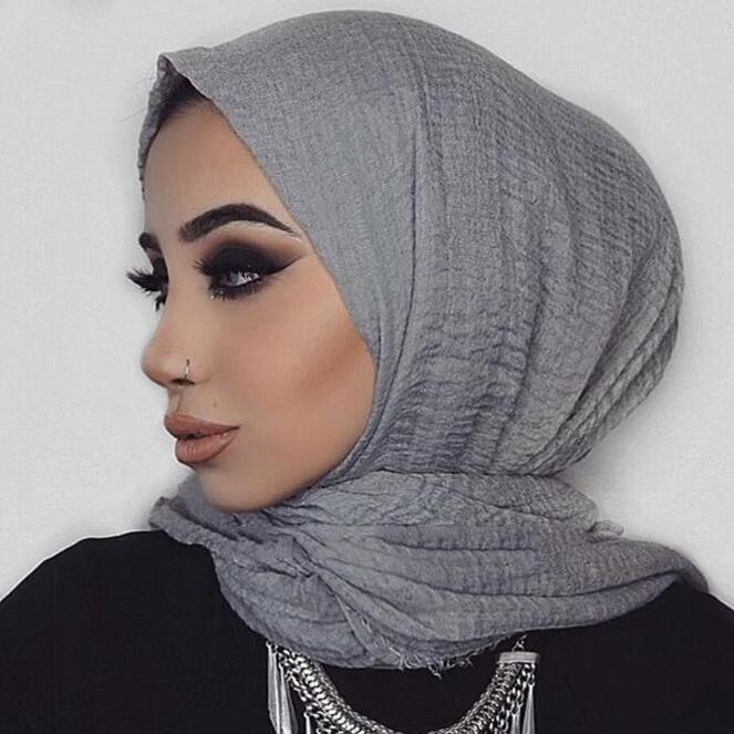 Écharpe Hijab en viscose de coton, 10 pièces, , écharpe, châle à la , bon marché, enveloppe musulmane, 50% pièces