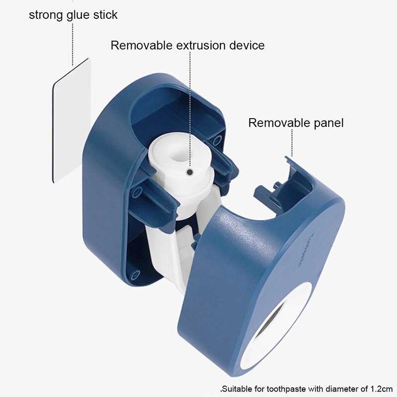 Wall Mount Automatic Toothpaste Dispenser Bathroom Accessories Set Toothpaste Squeezer Dispenser Bathroom Toothbrush Holder Tool