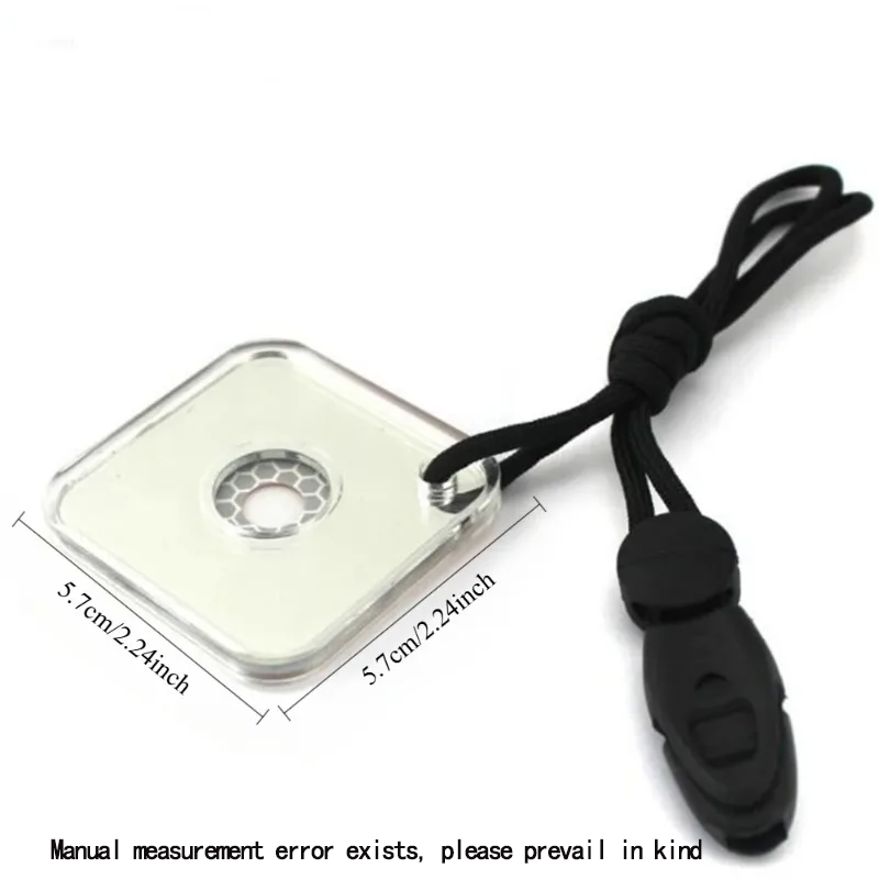 Espejo de señal de supervivencia: reflector de luz solar para senderismo, camping, emergencias, primeros auxilios. 1 unidad