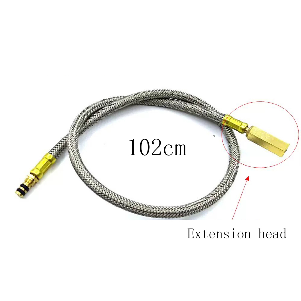 Brainded Hose Connectoe Outdoor Gas Stove Burner Adapter Valve for Outdoor Camping Cooking Furnace Connector Gas Tank Equipment