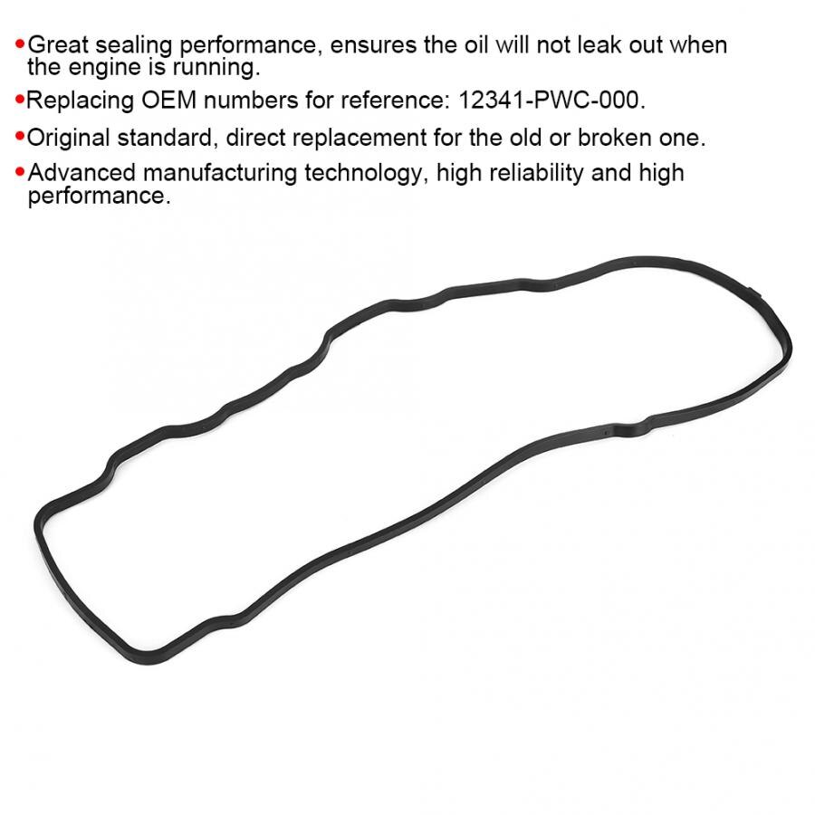 Engine Valve Cover Gasket Fits for Honda Jazz 12341-PWC-000 Valve Cover Gasket Car accesories