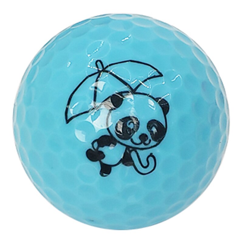 Golfbold smil farverige træningsbolde til børn drenge piger panda bold eneste plantar massage bolde 1pc golfbold 6 slags: B