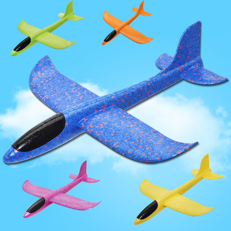 Epp Schuim Hand Gooien Vliegtuig Outdoor Lancering Zweefvliegtuig Vliegtuig Speelgoed Voor Kinderen Party Bag Vulstoffen Flying Zweefvliegtuig Vliegtuig Speelgoed 48Cm