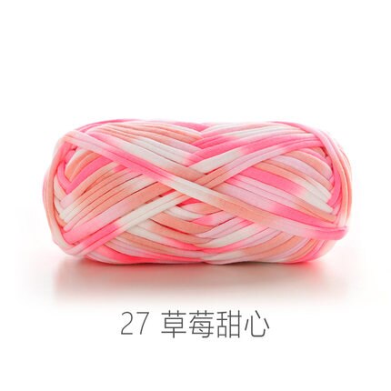 ZHUTOUSAN tissu laine épais fil pour tricoter grand Crochet tapis tapis bricolage sac de rangement sac à main tissu T Shirt fantaisie fil 32m: 27