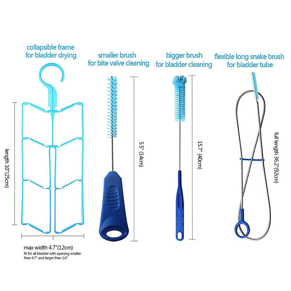 Vbnuyhim Hydratatieblaas Reinigingsset – 4 In 1, Met Flexibele Borstel, Droogrek, Voor Outdoor En Kamperen 5 miniatura