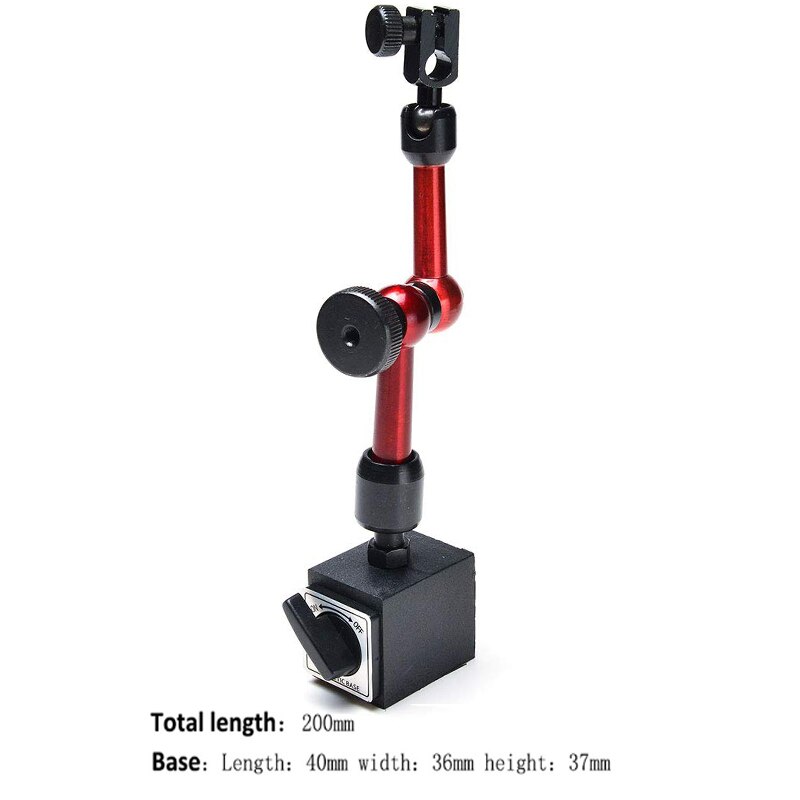 Magnetic base with fine adjustment Universal Large Dial Test Indicator Gauge Magnetic Stand holder For Equipment Calibration: Yellow