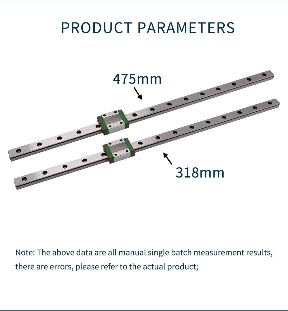 Kit de guidage de Rail linéaire à double axe Z MGN12C avec support de montage de plaque fixe pour Ender-3/3S /Ender 3 Pro/Ender-3 V2/CR10/CR10S/S4/S5