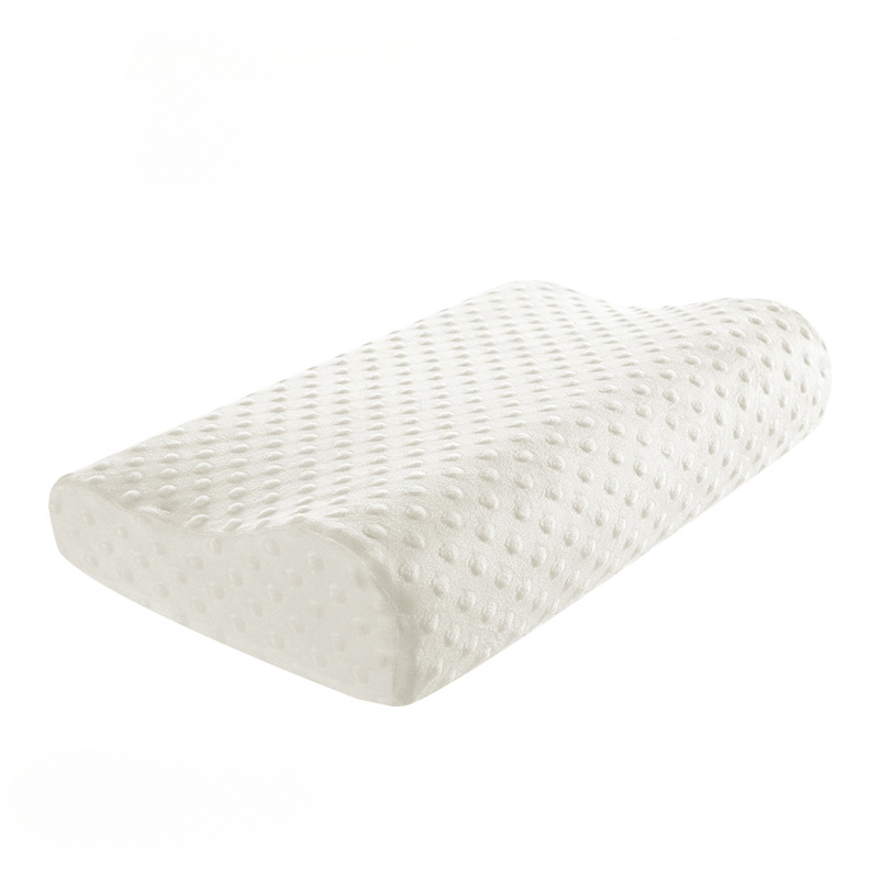 Almohada larga de espuma viscoelástica, almohada de cama, protección del cuello, almohada de maternidad en forma de rebote lento para dormir, almohadas ortopédicas: 45 x 70 / Negro