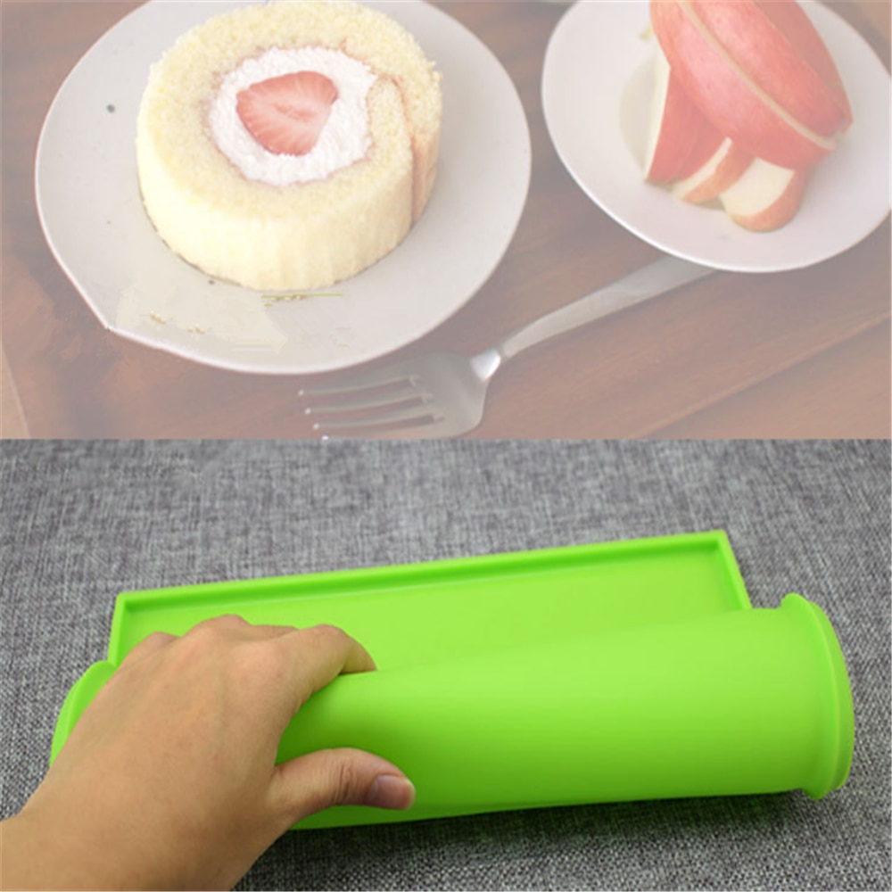 Cake Rolling Mat Siliconen Mat Bakken Mat Voor Cake Gereedschappen Pizza Pastry Mat Cake Bakken Gereedschappen Siliconen Bakken Mat Zwitserse roll Mat