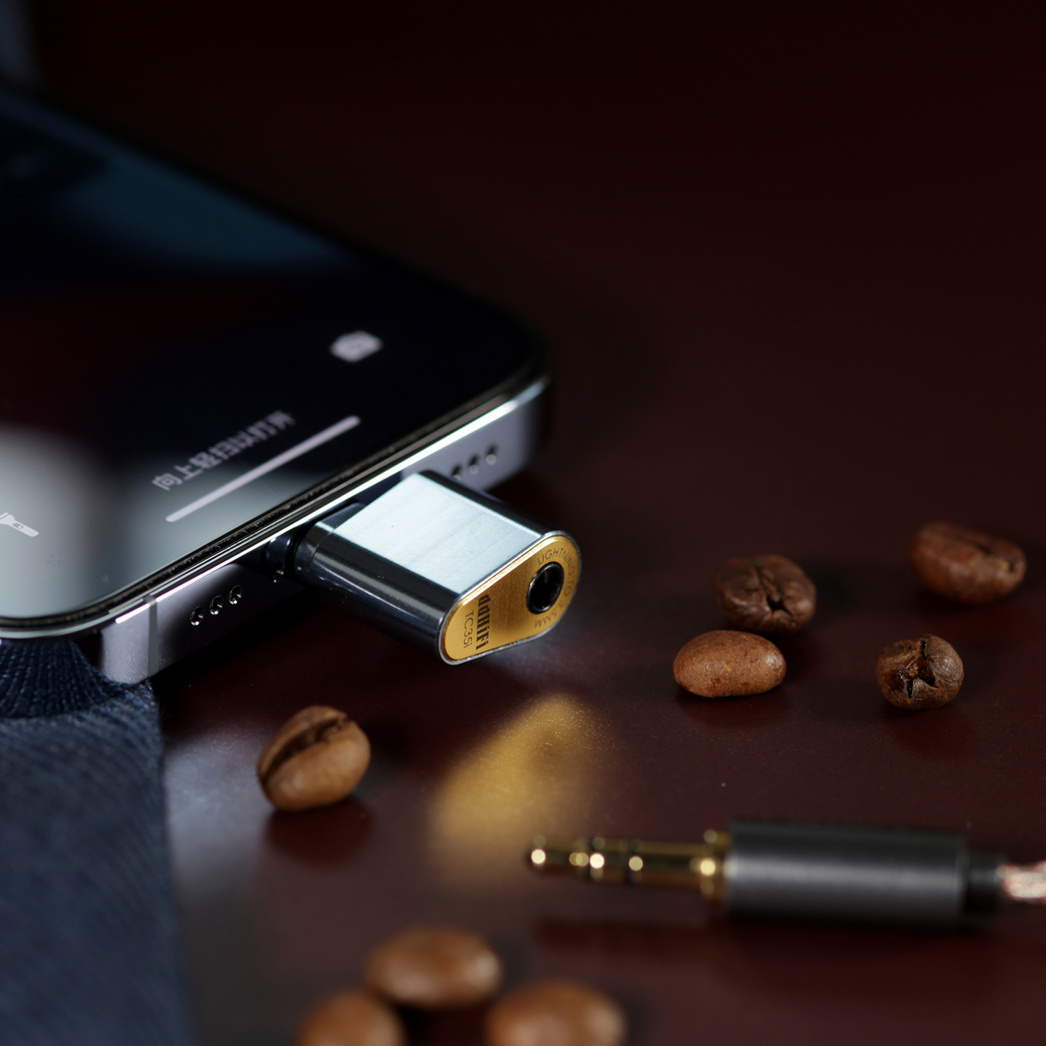 DD ddHiFi TC35i (2022)-ning robić 3.5mm adapter słuchawkowy dla iPhone, C101 układ DAC, obsługuje 24-fragment 48kHz bezstratne dekodowanie