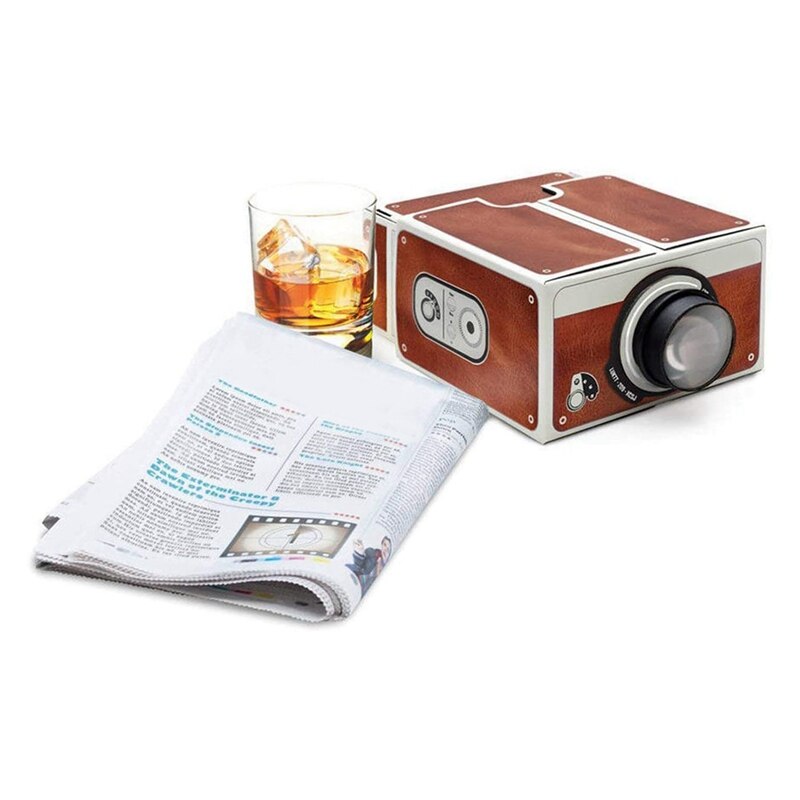 Mini Portable Cardboard Smart Phone Projector 2.0 DIY Phone Projector