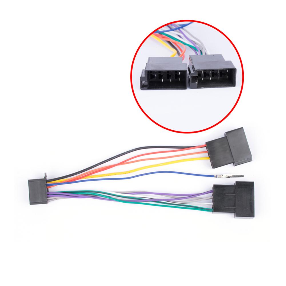 Car MP5 Player Power Cable 16 PIN To ISO Standard Interface Car Stereo Radio Player ISO Wiring Harness Connector 16Pin For Pione