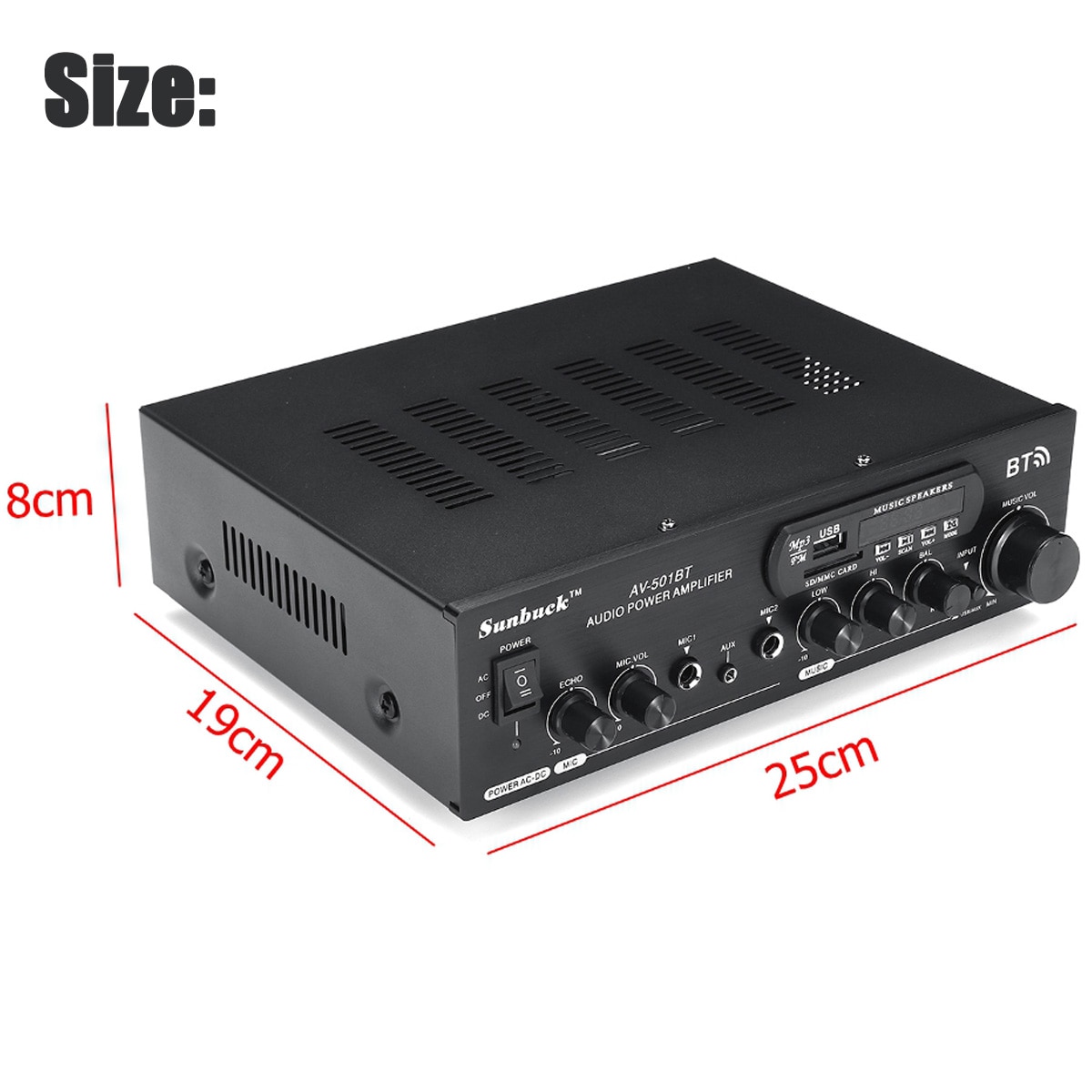 1200W 220V/110V Audio Eindversterker Bluetooth 2.0 Hifi Luidspreker 4 Microfoon Afstandsbediening Ondersteuning Fm usb Sd-kaart