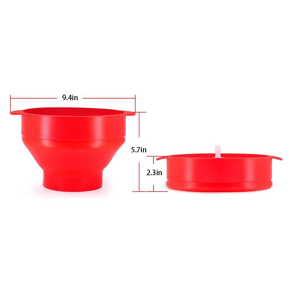 Microwave Silicone Popcorn Popper Fenvella Collapsible Air Microwavable Popcorn Maker BPA Free &amp; Dishwasher Safe